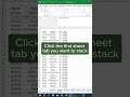 VSTACK Sheets in Excel ‼️