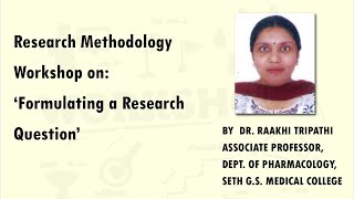 Formulating a Research Question