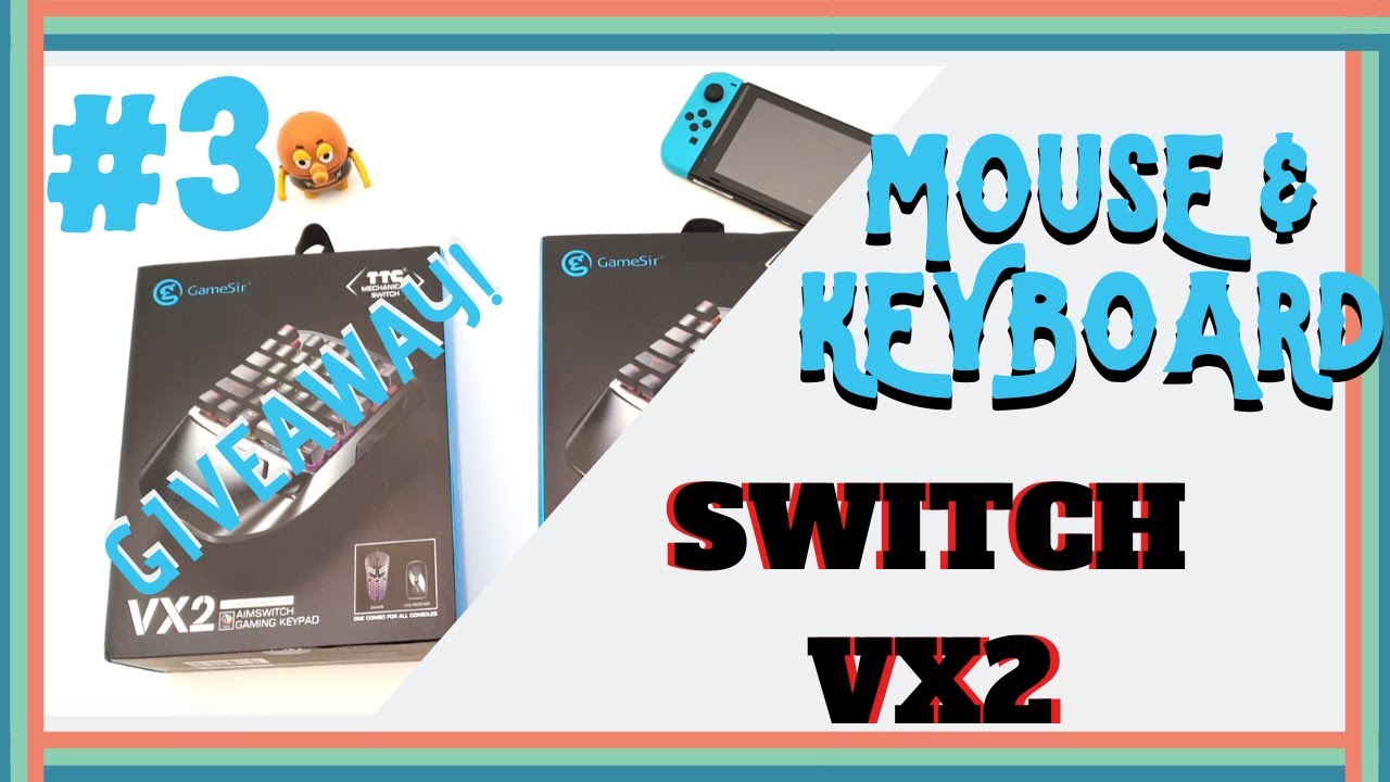 Clavier-Souris Nintendo Switch !! ( GameSir VX2 - Fortnite