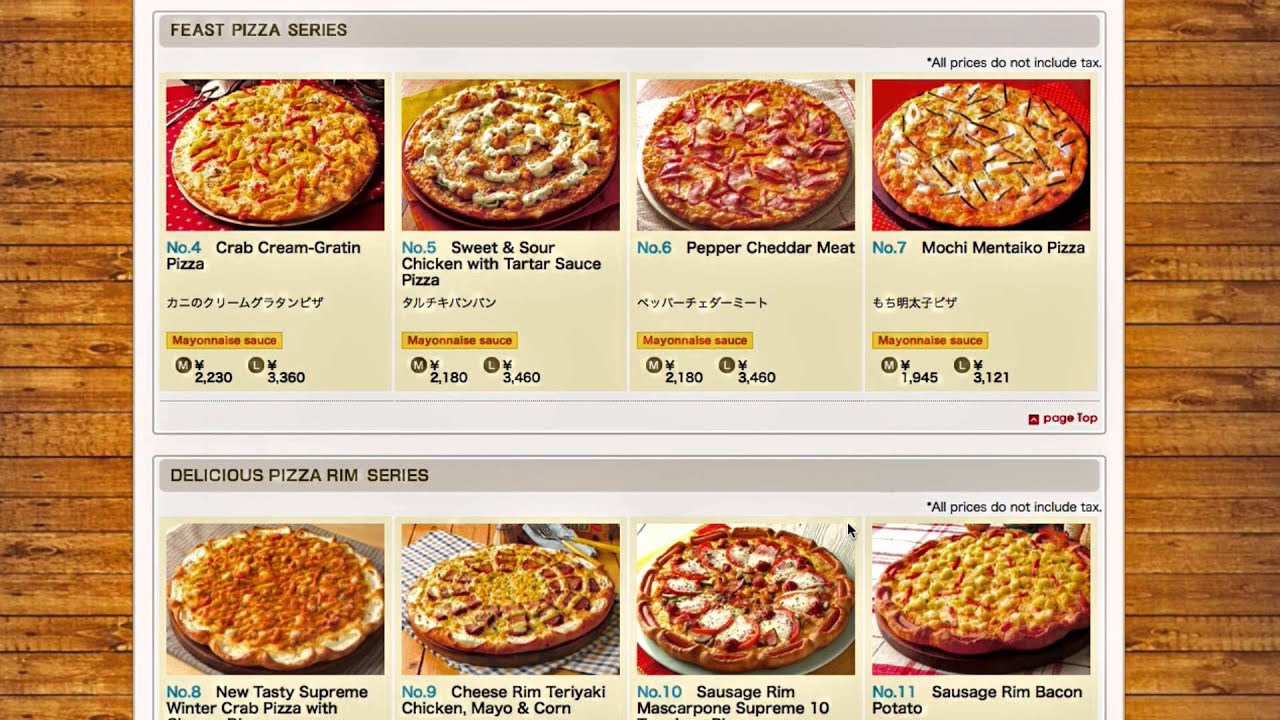 What's up with the pizza in Japan? YouTube