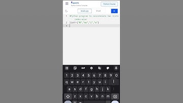 Python program to concatenate the lists #coding #python #shorts #trending