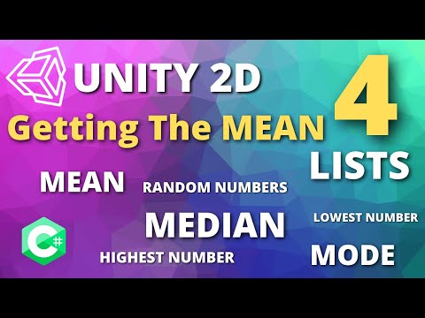 How To Get The MEAN - UNITY C# [Mean | Median | Mode]