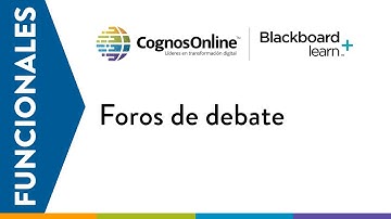 Blackboard Learn Ultra | Foros de debate