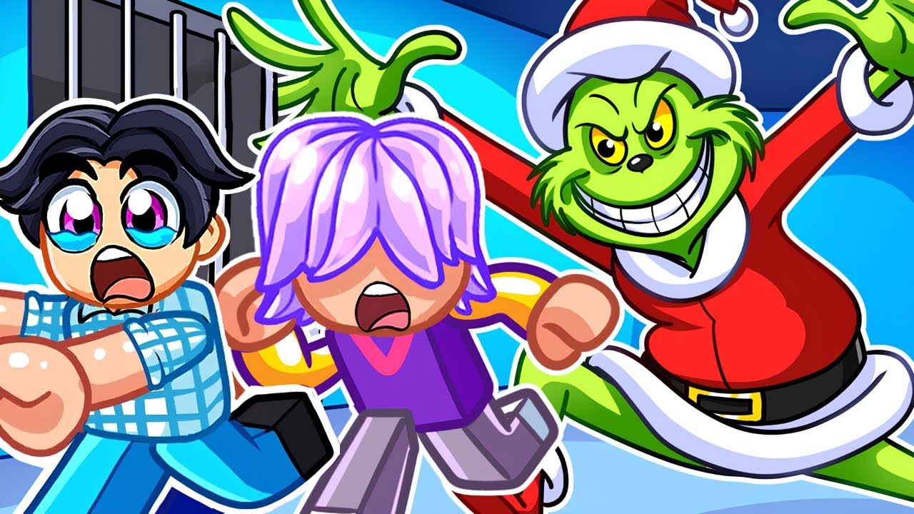 SAJA BOYS Escape The GRINCH Prison in Roblox!