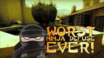 CS:GO - Worst Ninja defuse EVER!?