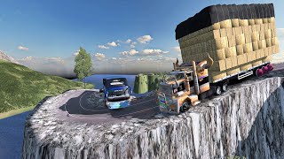Overloaded Trailer - the most dangerous road | Euro Truck Simulator 2