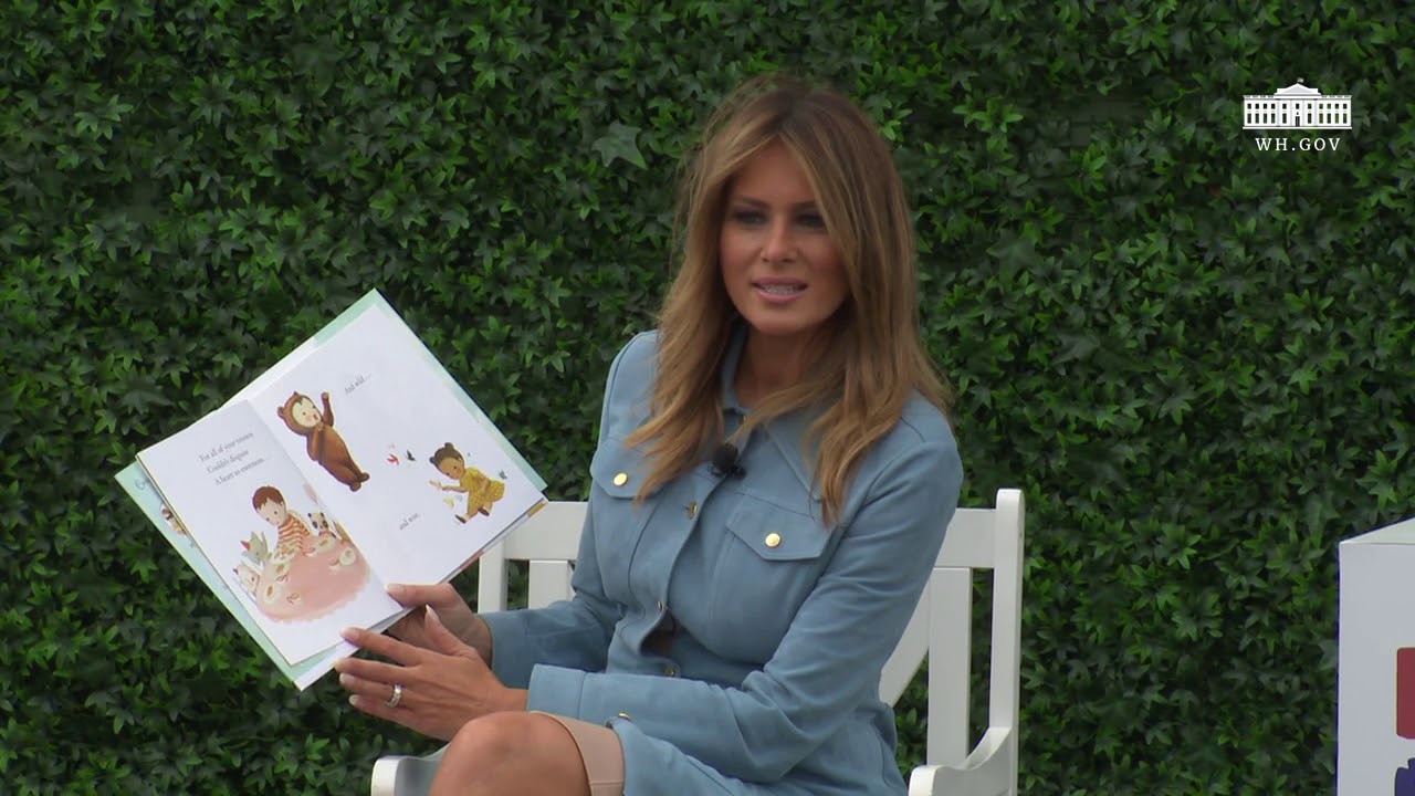 white house has fallen White House Easter Egg Roll Reading Nook - First Lady Melania Trump