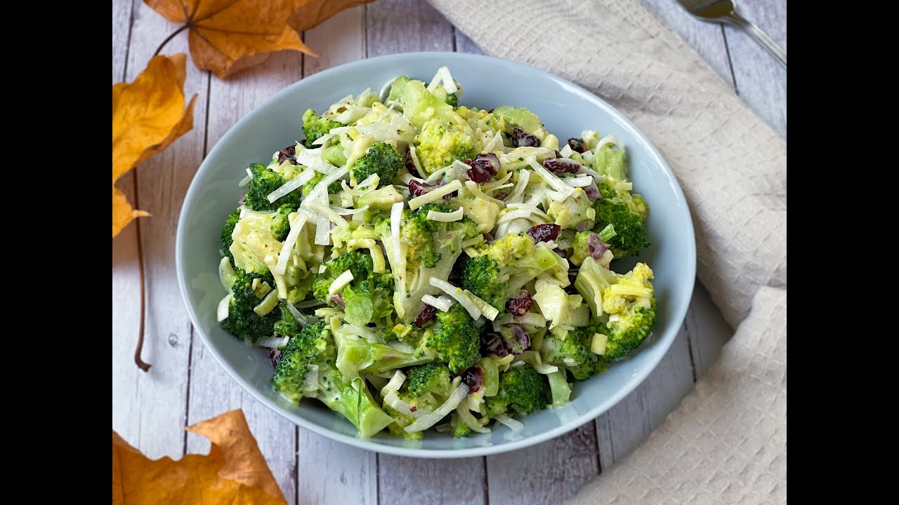 Labai skanios brokolio salotos | Brokolio receptai | Ką gaminti iš brokolio