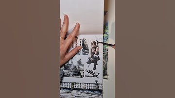 Journal with me Tomb Raider Theme #journal #tombraider #scrapbooking