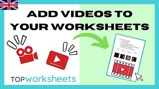 Add VIDEOS to your INTERACTIVE worksheets: Create a WORKSHEET from a blank page | TopWorksheets