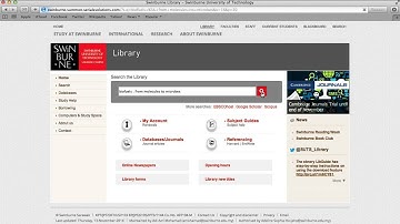 2  How to use Swinburne Library Databases Using Summon Search engine