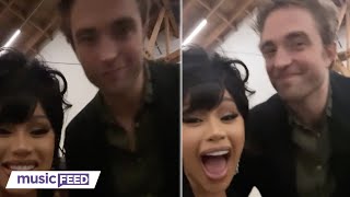 WATCH Cardi B FANGIRL Over MEETING Robert Pattinson!