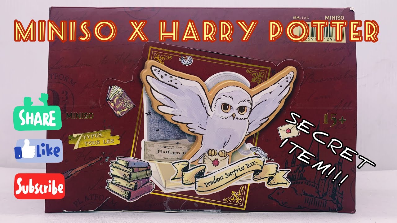 Unboxing: Miniso x Harry Potter Pendant Surprise Box. And we got the SECRET ITEM!!! 🦉🪄🧙‍♀️