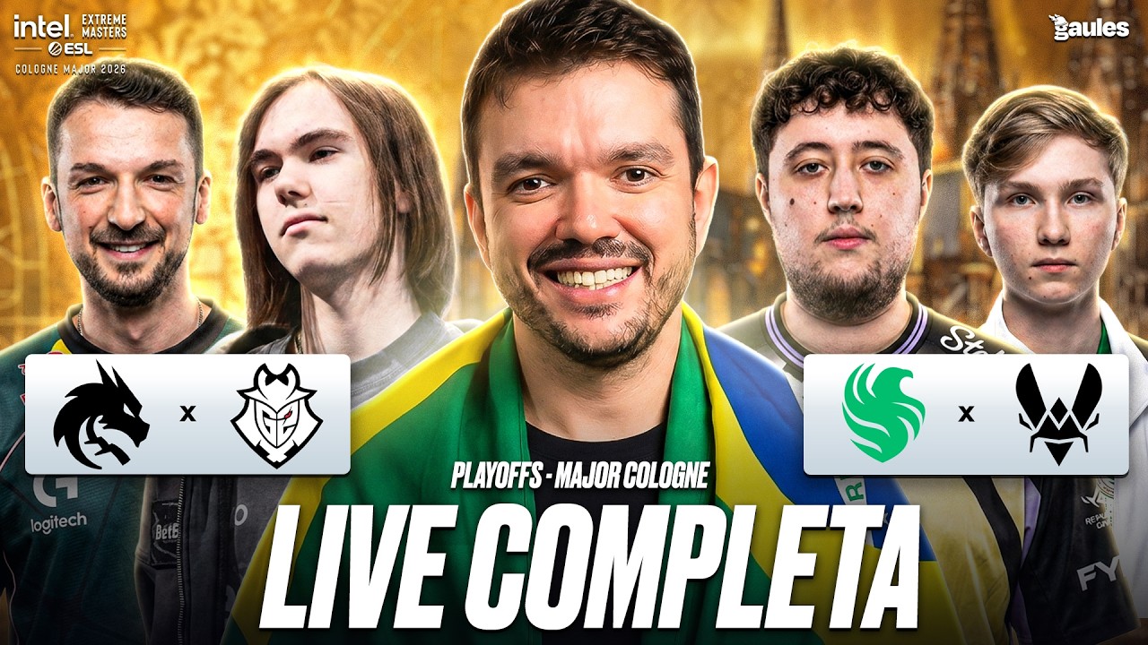 QUARTAS DE FINAL |  IEM COLOGNE MAJOR 2026 PLAYOFFS | DIA 2 - !socio - Siga @Gaules!