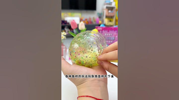 水晶泥和闪粉、亮片、小珠子的搭配，这也太好看了！哪个仙女不迷糊！欧标、国标都有，大品牌放心玩！#解压 #水晶泥 大香的玩具