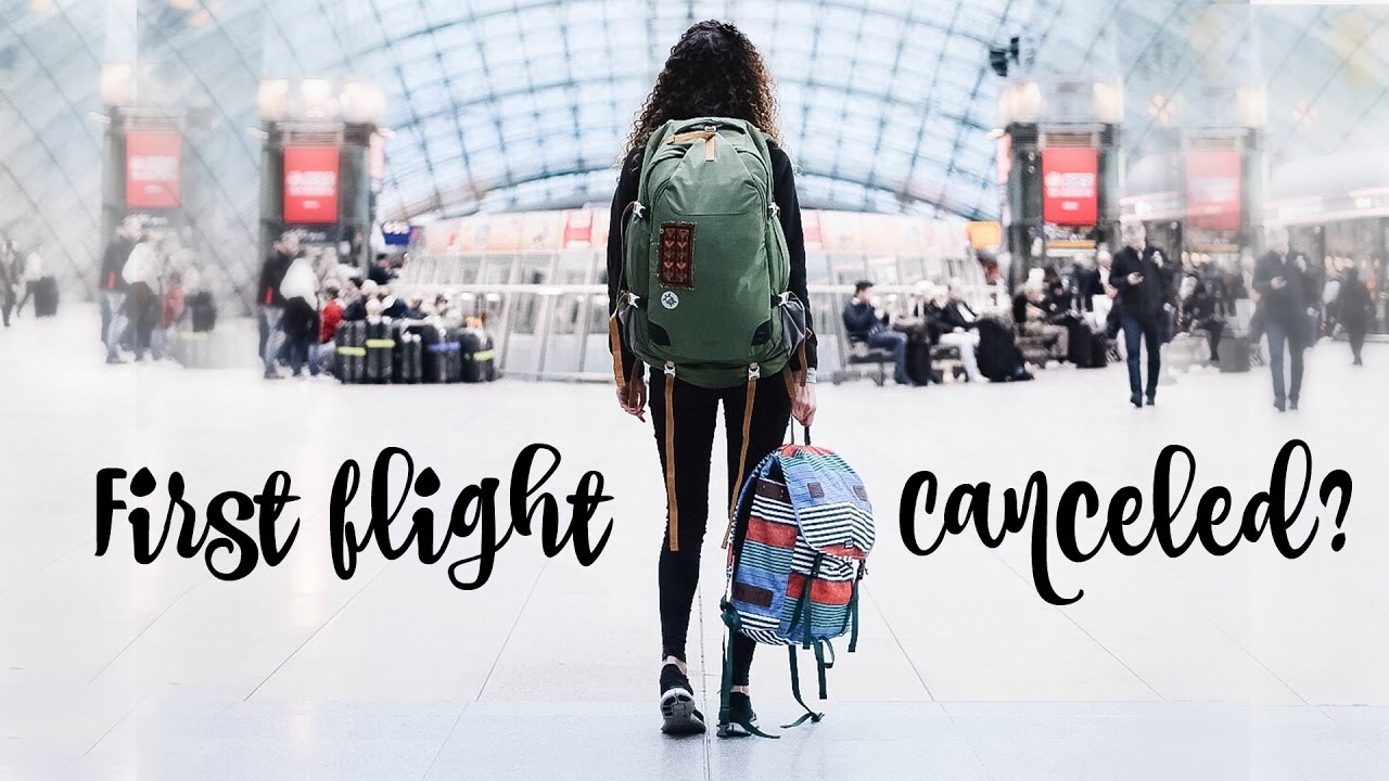 First day of our WORLD TRIP: Flight canceled!? (English)