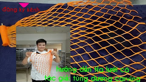Hướng dẫn cách cắt tỉa lưới cá từ cũ cà rốt đơn giản// trang trí món ăn đẹp mắt