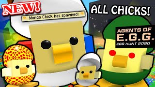 HOW TO FIND *ALL* CHICKS, Mondo, Commando, Spotted, Hostage Bee Swarm Simulator Roblox Egg Hunt 2020