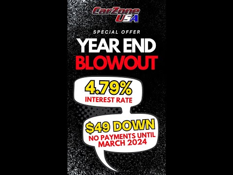 YEAR END BLOWOUT going on NOW at CarZone USA in West Monroe, LA!