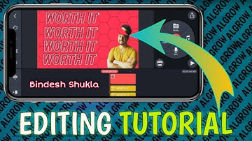 #Algrow Video editing in kinemaster 🙃🤩 || How to edit videos like @Critik @Algrow⚡ ||