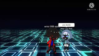 Teaching error 112 frisk summon her first gaster blaster| gacha club