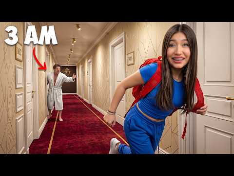DING DONG DITCHING in our HOTEL at 3AM‼️ | eslis
