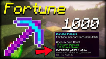 How To Get A Fortune 1,000 Pickaxe In Minecraft 1.16.5! (2024)
