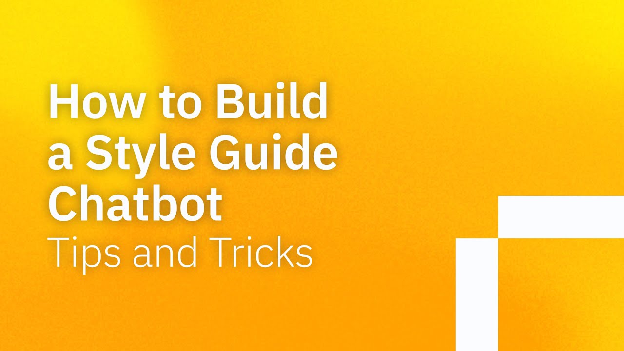 How to Build a Style Guide Chatbot: Tips and Tricks | PREVIEW - YouTube