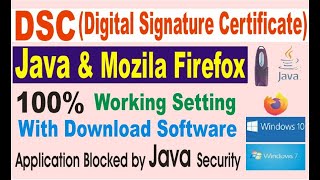 DSC Digital signature certificate java mozila setting problems /java not working in Mozilla Firefox screenshot 5