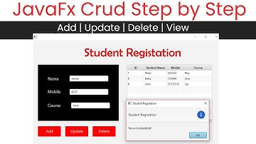 JavaFx Mysql Crud Step by Step