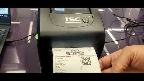 TSC DA220 shipping label Printing Video
