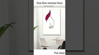 Famous 1 line woman face using python turtle #shorts #homedecor #vi#paishot Net Worth