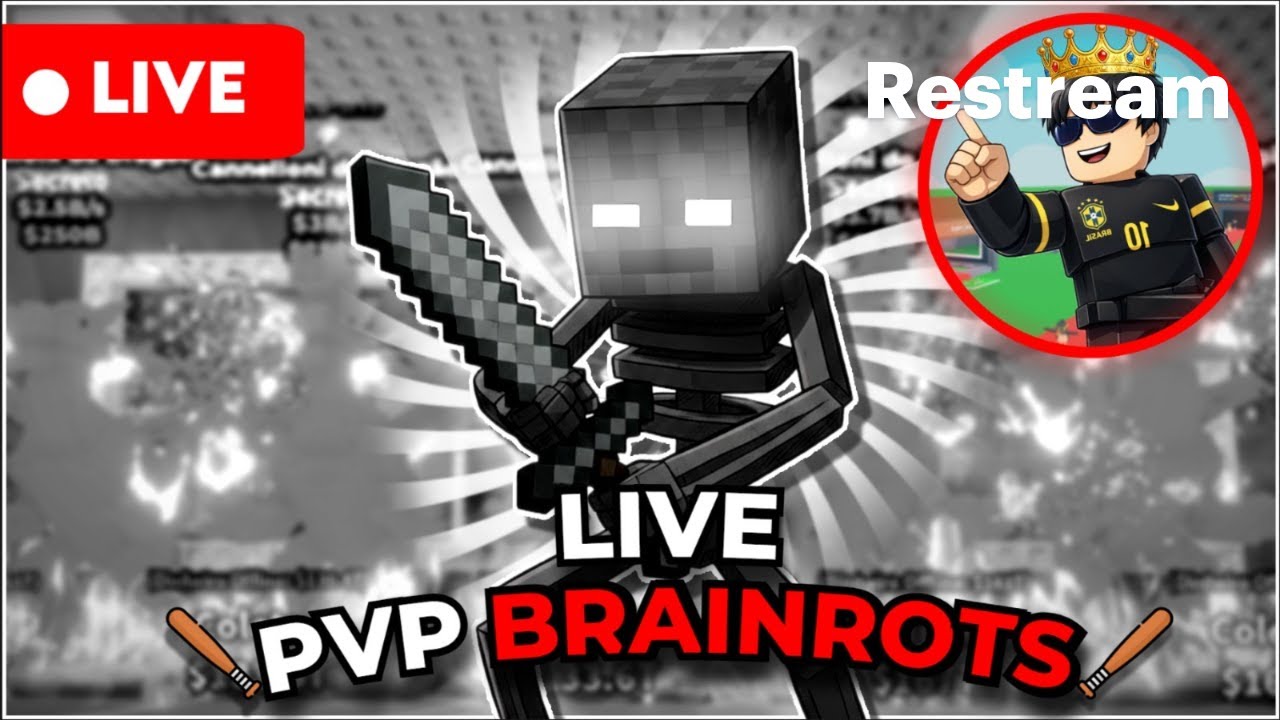 🔴 AO VIVO: ROUBE UM BRAINROT NO ROBLOX 🧠🔥 PVP SEM PIEDADE! 
