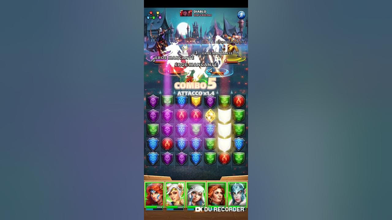 Empires and Puzzles. Mono Raid Team. Green Team vs Telluria Tank