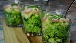Подготовка к празднику.Салат-коктейль с креветками и ананасом.Легкий,вкусный. Подготовка к празднику.Салат-коктейль с креветками и ананасом.Легкий,вкусный.