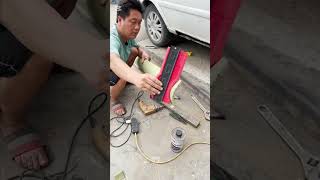 Rusty Panel Rocker Repair.#rustypanel #mechanicsteve #rust #rustholerepair