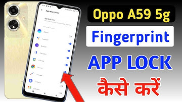Oppo a59 5g me fingerprint app lock / oppo a59 5g me app lock kaise kare / oppo apps lock setting