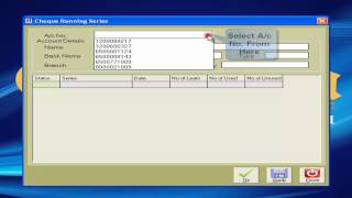 Chaitanya Soft - Eklavya Bank Management Soft - Setting - Cheque Running Series screenshot 4