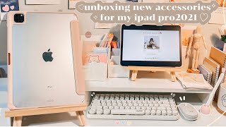 unboxing new accessories for my ipad pro  customize with me✨🌷♡◦✧.ﾟﾟ