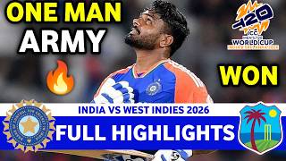 India Vs West Indies ICC MENS T20 CRICKET WORLD CUP Match 51 Full Highlights 2026 | IND VS WI