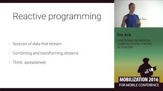 Functional on Android: lambdas, Rx and streams in your app - Eric Kok Net Worth