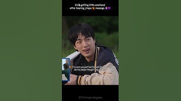 Jin🦙getting emotional after hearing j-hope🐿message🙆‍♀️💜#bts#btsarmy#btsshorts#jin#jhope