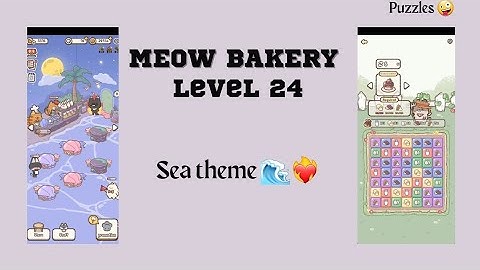 Meow Bakery game play | sea theme