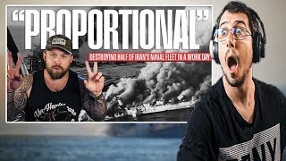 Italian Reacts To America Obliterates Half Of Iran's Navy In 8 Hours! Operation Praying Mantis