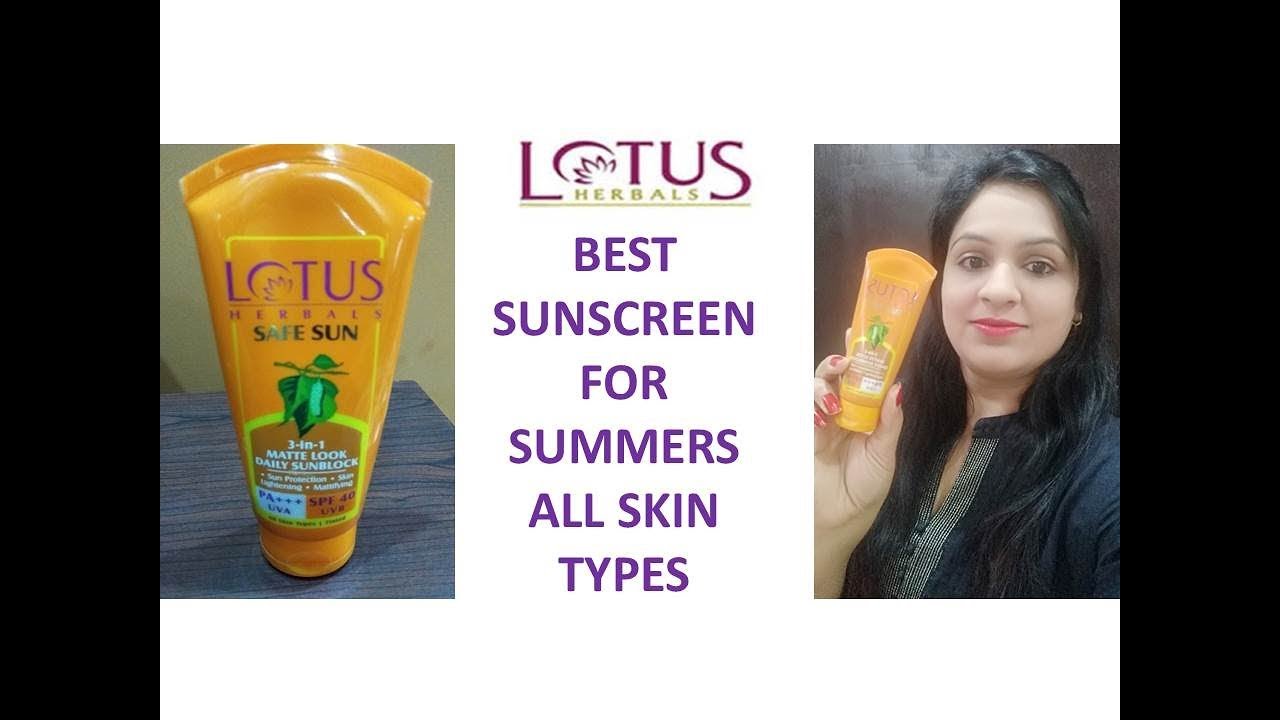 LOTUS SAFE SUN 3in1 MATTE LOOK SUNSCREEN REVIEWBEST SUNSCREEN FOR