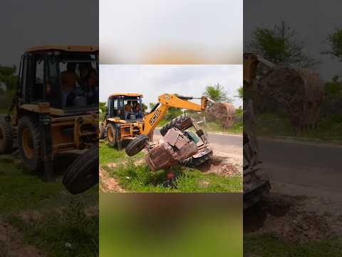 TRACTOR EXPERIMENT JCB POWER #subscribe viral #song shorts #viralvideo #viralsong #love #like #bike