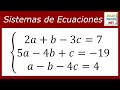 SISTEMA DE ECUACIONES LINEALES 3×3 - Ejercicio 1