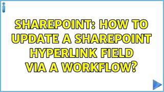 Sharepoint: How to update a SharePoint Hyperlink field via a Workflow?
