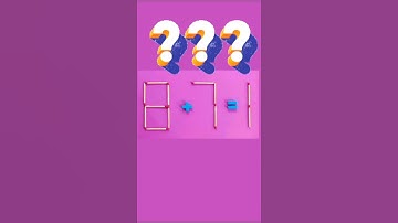 move 1 matchstick to fix the equation | Matchstick puzzle 8+7=1 #puzzles #puzzle #riddles #matches