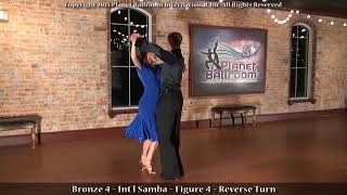 Planet Ballroom® - Bronze 4 - SAMBA - Figure 4 - Reverse Turn
